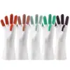 Guantes de Plástico de Goma Impermeables con Patrón Imprimible para Lavar Platos, Limpieza del Hogar, para Mujer