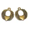 Accesorios para Joyería de Aleación Retro DIY Colgante de Corazón con Alas de Ángel Collar Pulsera Colgante Más Vendido en Amazon