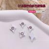 Joias de liga para unhas cor dopamina adesivo estrela de cinco pontas estrela do amor flor diamante acessórios decorações de unhas