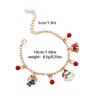 Pulseira Europeia e Americana Novo Papai Noel liga gotejamento de óleo árvore de Natal boneco de neve pulseira presente TEMU Xi Yin suprimento