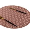 Directo de fábrica, disponible, PVC, dorado, diferentes formas de hojas, hueco, aislamiento térmico, decoración, alfombrilla para el hogar, alfombrilla de mesa, alfombrilla occidental