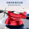 Perfume de carro, avião de deriva movido a energia solar, enfeite de carro rotativo, pastilhas de fragrância para carro, itens decorativos, produtos populares