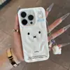 Cachorro Coelho Miffy Adequado para Apple 16 Pro Max Capa de Celular Cobertura Total Anti-Queda 16 iPhone 15 Proteção 14 Anti-Riscos