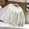 Conjunto de Menina Primavera e Outono Camisa de Boneca de Algodão para Menina Camisa Estilo Japonês Jeans da Moda para Bebê Menina Comércio Exterior