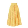 2026 Verano Nuevo Estilo Bohemio Floral de Cintura Alta con Cordón Falda Pastel para Mujer con Dobladillo Ancho