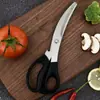 En Stock Envío Directo Tijeras de Acero Inoxidable Estilo Coreano para Barbacoa, Tijeras Multifuncionales para Bistec, Tijeras de Cocina de Grado Alimenticio para Asar