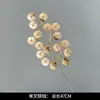 Árbol del Dinero Fruto de Bayas Rojas Fruto de Winterberry Decoración de Año Nuevo Flores Artificiales Doradas Eucalipto Hojas de Ginkgo Flores de Año Nuevo Cubo de la Fortuna Materiales