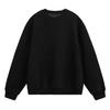 Sudadera con Cuello Redondo Pesada de Patchwork de Algodón Espacial Texturizado Unisex Corte Recto Casual para Pareja Chaqueta Pulóver