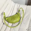 Bolsa Croissant de Pele de Ovelha Tanning Vegetal Bolsa Cupcake Nicho Vintage Ode Bolsa de Ombro de Couro Genuíno Versátil Tendência Bolsa Transversal Feminina