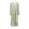 Oferta especial: vestido floral de gasa suave, verano 2023, nuevo vestido cruzado con cordones de hada fresca, 5875