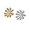 Anillo de Acero Inoxidable con Apertura Ajustable para Mujer, Superventas Transfronterizo, Anillo de Acero de Titanio Chapado en Oro de 18K de Lujo Ligero, Joyería