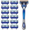 Suporte de Lâmina de Barbear Manual de Cinco Camadas, Cabeça de Barbear, Lâmina de Barbear Portátil Masculina