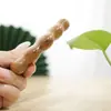 Peine de Masaje de Sándalo Amarillo para Meridianos de la Cabeza, Masaje de Puntos de Acupuntura, Universal para Todo el Cuerpo, Peine de Madera Maciza para Uso Doméstico, Portátil, Venta al por Mayor desde el Fabricante