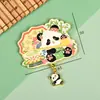 Imán Metálico Original de la Serie Panda de Chengdu Atracciones Imán para Nevera Cultura y Creatividad de Sanxingdui de Sichuan Tendencia Nacional Imán para Nevera