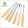 Venta al por mayor de fábrica mango cuchillo y tenedor de madera vajilla mango suministros de cocina mango de madera muestra de dibujo procesamiento