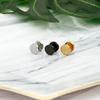 Moda coreana pendientes/aros simples de titanio pulido con forma de mancuerna redonda venta al por mayor Taobao AliExpress joyería transfronteriza