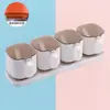 Set de Cajas de Condimentos con Múltiples Compartimentos para Cocina Casera, Popular Combinación de Frascos de Sal en Línea con Cuchara para Azúcar, Glutamato Monosódico y Sal