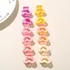 Presilha de Cabelo Colorida Nova Transfronteiriça 2,5cm em Formato de Coração, Mini Presilha Lateral de Garra, Presilha Fofa de Princesa para Franja