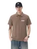 Ropa para Hombre Fengshe / Camisa POLO simple de corte holgado estilo americano para hombre, de manga corta, con cremallera, cuello camisero y artesanía de silicona 3D