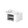 Porta-canetas Quadrado Caixa de Armazenamento Gaveta de Mesa Estilo Papelaria Estudantil Organizador de Mesa de Escritório