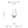 Copo aromático de listras verticais de luxo leve, copo de degustação em formato de tulipa de vidro cristalino, taça de vinho, copo de uísque para bares