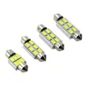 Luz decodificadora de doble punta para interior de coche 5630/5730 6smd luz de lectura aluminio 31 36 39 41mm luz de techo