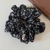 Goma para el pelo floral estilo bosque vintage, pasador de flor de tela suave estilo coreano, accesorio para el pelo simple y elegante