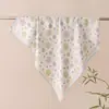 LiquidaçãoEstoque Excedente de Comércio Exterior Lenço Quadrado Floral Estilo Artístico Pastoral Fino Multifuncional Decorativo Pequeno para Mulheres