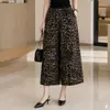 Pantalones Anchos Cortos con Estampado Vintage, Pantalones Casuales Sueltos Versátiles para Mujer, Producto Nuevo Delgado de Otoño, Pantalones de Abuela Estilo Old Money
