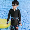 Traje de baño de dos piezas para niños Bañador de bebé Set para aguas termales Traje de baño de playa para niños grandes