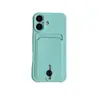 Funda Sencilla de Color Sólido para Teléfono Móvil para iPhone16promax Estuche para Tarjetas Resistente a Caídas Apple 14 Tarjeta 13 Estuche de Comercio Exterior 11