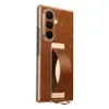 [con Correa de Muñeca] Funda para Teléfono Móvil Samsung Fold7/W26 con Tapa Abatible Magnética y Funda Protectora Resistente a las Arrugas de Aceite y Cera de Alta Durabilidad