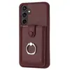 Para Samsung A16 Funda con Anillo y Porta Tarjetas A15 Funda de Tarjeta de Negocio A14 Funda tipo Piel Anti-caídas en stock