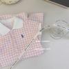 Ropa Coreana Infantil Super Blanca Falda Polo Cuadros Rosa y Blanco Ropa Infantil Casual y Elegante 2025 Nueva Falda Dulce de Princesa