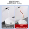 Tubo de extensión para grifo, tubo de extensión universal, tubería de agua a prueba de salpicaduras, cocina, baño, boquilla universal, extensión para ducha de champú