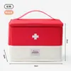 Bolsa de medicamentos portátil para viajes al aire libre, botiquín de primeros auxilios médico portátil, bolsa para llevar medicamentos, kit médico para el hogar de gran capacidad
