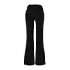 Pantalones Caqui Estilo Francés para Mujer, Novedad Otoño, Pantalones Acampanados con Caída de Cintura Alta, Pantalones Casuales Micro-Acampanados Adelgazantes para Figura Petite