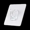 Gancho grueso de alta resistencia con forma de cuerno, adhesivo fuerte sin dejar rastro, adecuado para cocina, baño y aseo, no requiere taladro, gancho de alta resistencia