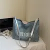 Bolso Cruzado de Letras Casual para Comercio Exterior Transfronterizo, Bolso de Hombro de Moda y Versátil para el Trabajo y los Viajes, Bolso de Cubo Simple de Gran Capacidad