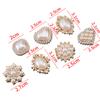 Barroco Phnom Penh Flor de Perla Plato Parche Forma de Corazón Cuadrado Ovalado Adornos para el Cabello Zapatos con Agujero Material DIY Venta al por Mayor