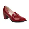 Tacones Altos Mujer 2026 Primavera Nueva Llegada Punta Fina Tacones Altos Europeos y Americanos Tacones Gruesos Estilo Hada Zapatos de Trabajo Suaves Zapatos de Medio Uso Mujer