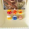 Adesivos de Geladeira Desenho Animado para Crianças, Brinquedos de Comida Artificial Fofos, Coxas de Frango, Hambúrgueres, Copos de Água, Adesivos Sem Marcas, Acessórios Decorativos Artesanais DIY