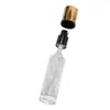 Mancha 30ml Cilíndrico Dorado Galvanizado Tapa Líquida Base de Maquillaje Cosméticos Loción Protectora Botella de Vidrio Perfume Cabezal de Spray Intercambiable