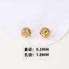 Cloisonné oro cuenta hueca cuenta de esmalte al óleo mariposa loto diy pulsera con cuentas collar accesorios con cuentas