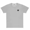 Camiseta Heyplay Estilo Japonês Marca Tendência Coração de Pêssego Unissex Gola Redonda Algodão Puro Manga Curta Cor Sólida Bordado Vermelho Brilhante Estilo Casal