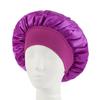 Touca de Cetim de Borda Larga e Alta Elasticidade Transfronteiriça da Amazon para Salão de Beleza Feminino, Chapéu para Cuidados com o Cabelo, Touca para Confinamento/Quimioterapia