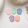 Etiqueta de Cuero con Flor Colorida Caricatura Ropa Infantil Marca de Cuero Terciopelo Coreano PU Marca Registrada Diadema para Niños Cuerda para el Cabello Accesorios para el Cabello