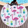 Suministro Directo de Fábrica Toalla de Playa Redonda Estampada Chal Creativo de Dibujos Animados Esterilla de Yoga Verano Toalla de Playa Fresca