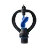 Aspersor Giratorio 360 Grados de Rueda Redonda de 4 Puntos, Aspersor con Impulsor en Forma de Mariposa Color Azul Coco, Aspersor de Riego para Riego Agrícola de Esparcimiento con Estaca al Suelo