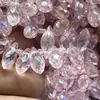 Venta Directa de Fábrica 6X12 Colgante de Gota de Agua de Vidrio Cosido a Mano Cuentas Accesorios para Joyería DIY Cuentas de Gota de Agua con Agujero Horizontal de Cristal